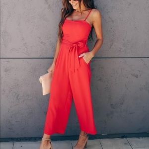 VICI red jumpsuit